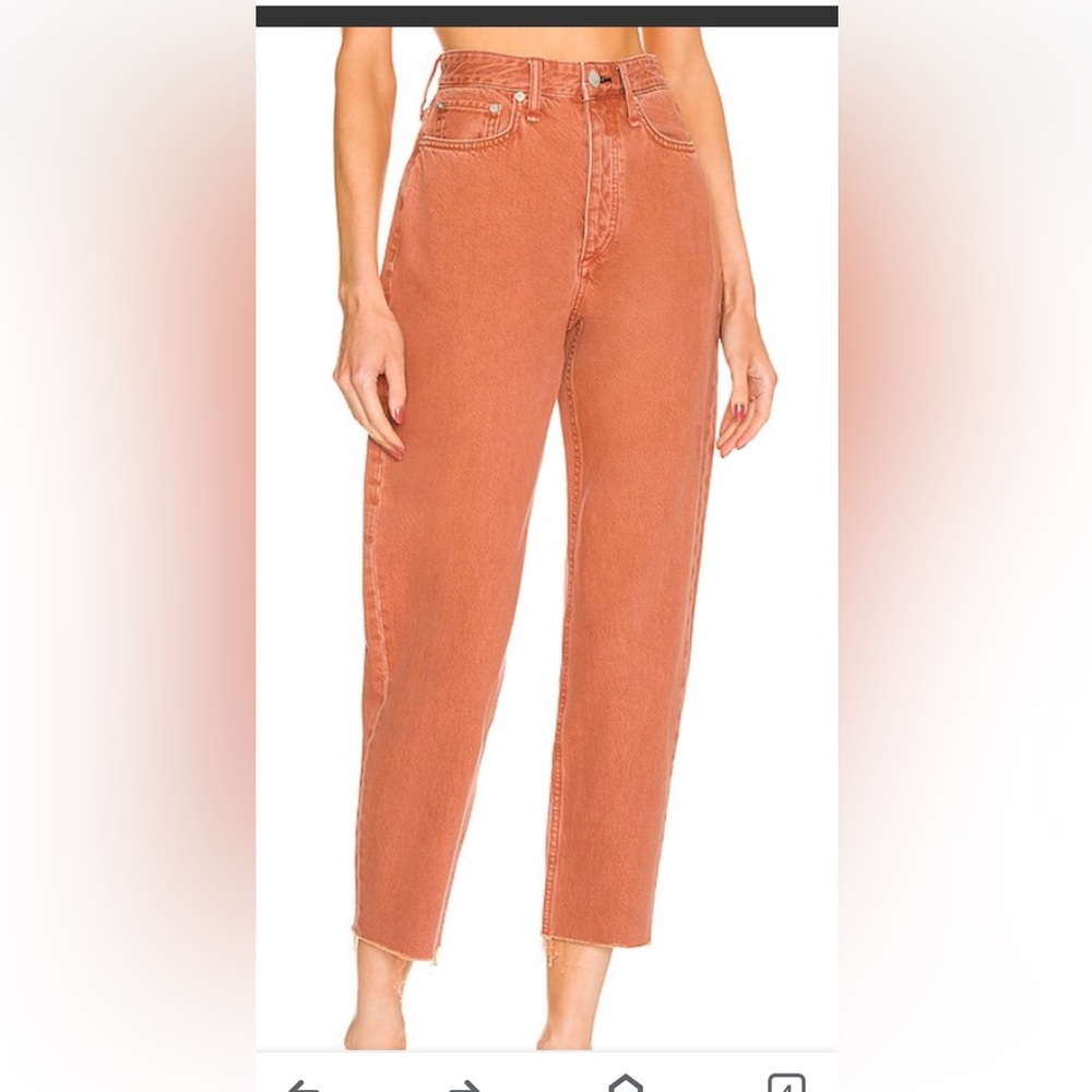 Rag & Bone Women's Jeans High Rise Ankle Cigarette Honey Brown Size 27